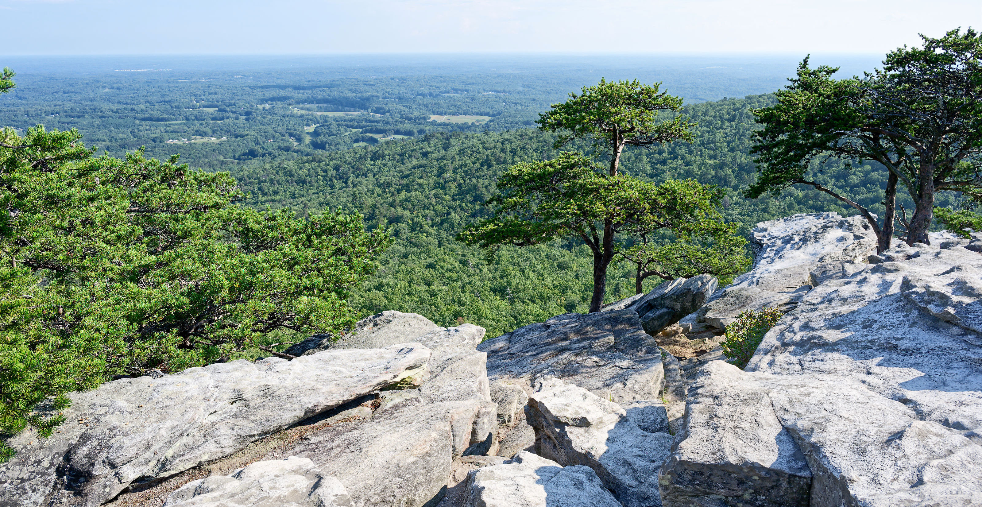 Rocky overlook at Hanging Rock State Park
